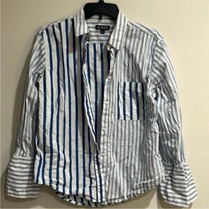 J Crew Garçon Shirt in Cocktail Stripe Cotton Poplin